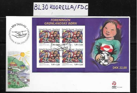 KALAALLIT NU....BL 30 KUORELLA ---FDC