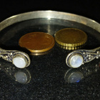 Vanha Hopea rannerengas rannekoru sterling silver - pikkukuva 4