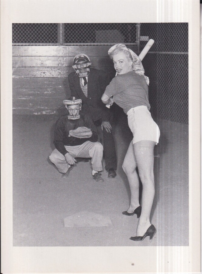 Marilyn Monroe. kokokuva , baseball.  e203
