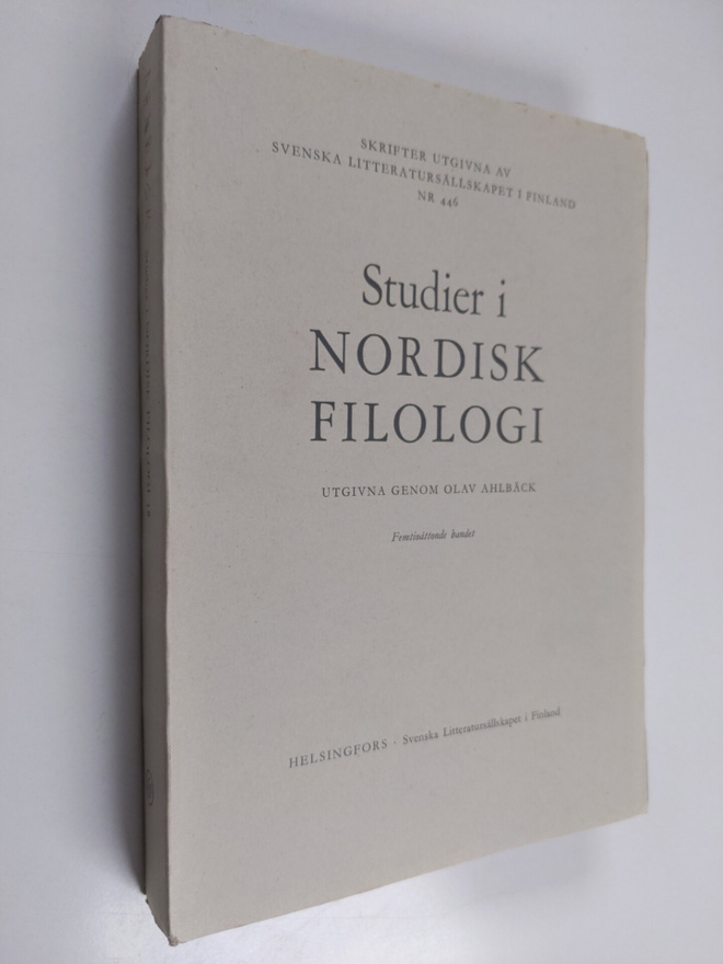 Studier i nordisk filologi Bd. 58