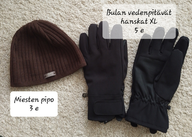 Huskyn pipo ja Bulan vedenpitävät hanskat