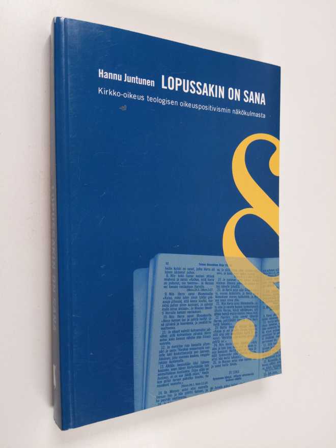 Hannu Juntunen : Lopussakin on sana : kirkko-oikeus teolo...