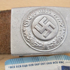 VANHA Sotilas Vyö Natsi Saksa Gott Mit Uns Solki 1937 - pikkukuva 2