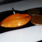 Vintage Honey egge amber, meripihka sormus - pikkukuva 5