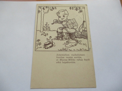 Sotamiehen ruokalistaa kuuluu - 1943