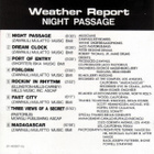Weather Report - Night Passage - pikkukuva 3
