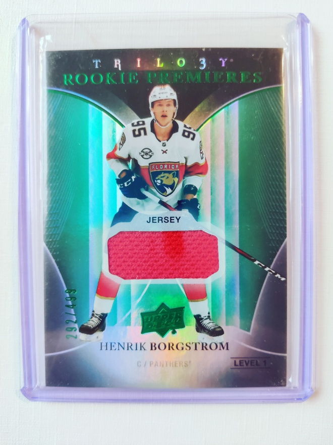Henrik Borgström - 18-19 Trilogy Rookie Premieres Jersey