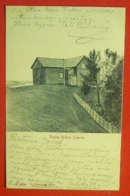 Vanha kirkko Lopella v. 1904 (K9)
