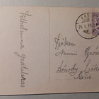Nuoripari keskustelee läheisesti, vanha onnittelupk, p. 1925 - pikkukuva 2
