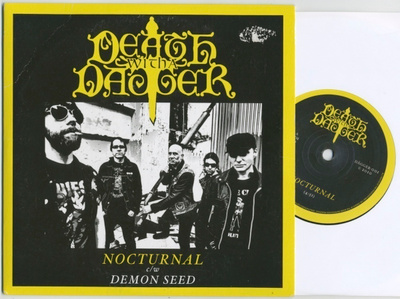 DEATH WITH A DAGGER: Nocturnal – 7” single 2010 + kuvakansi