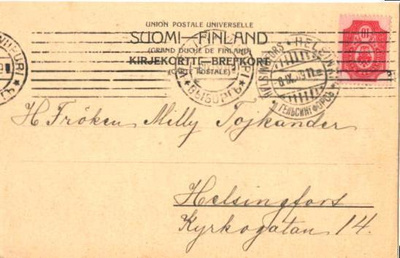 postikortti VIIPURI GRAND DUCHË DE FINLAND-HELSINKI