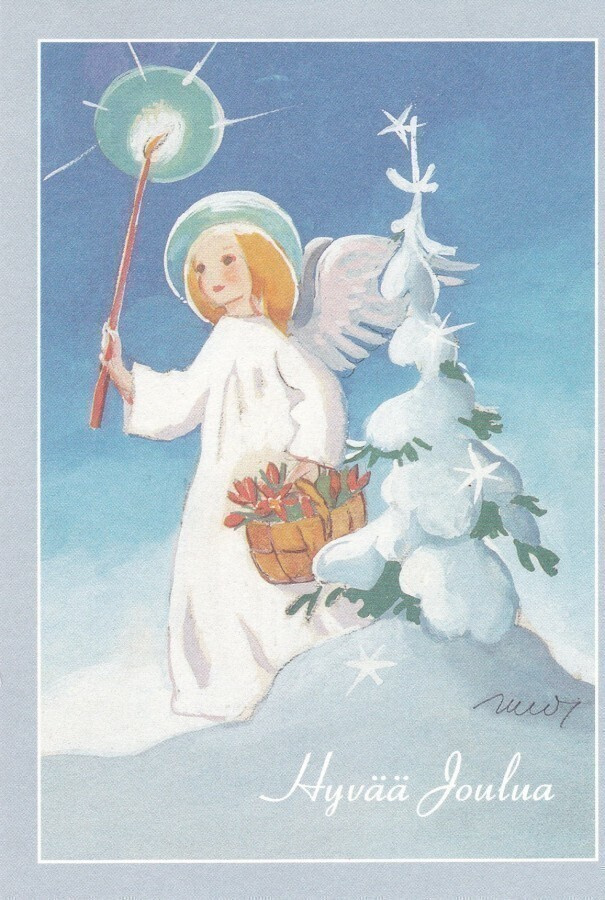 MARTTA WENDELIN - ENKELI KYNTTILÄ KÄDESSÄ - 1
