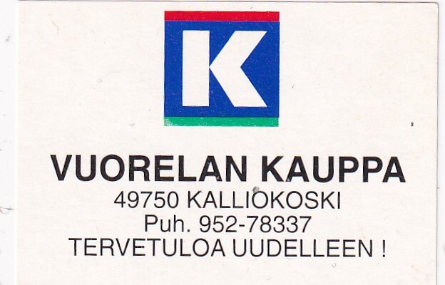 Kalliokoski, Vuorelan Kauppa  . Kesko Oy  .s42