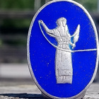 Hopeinen merkki Verdandi. Halkaisija - 31 mm. Hyväkuntoinen. - pikkukuva 2