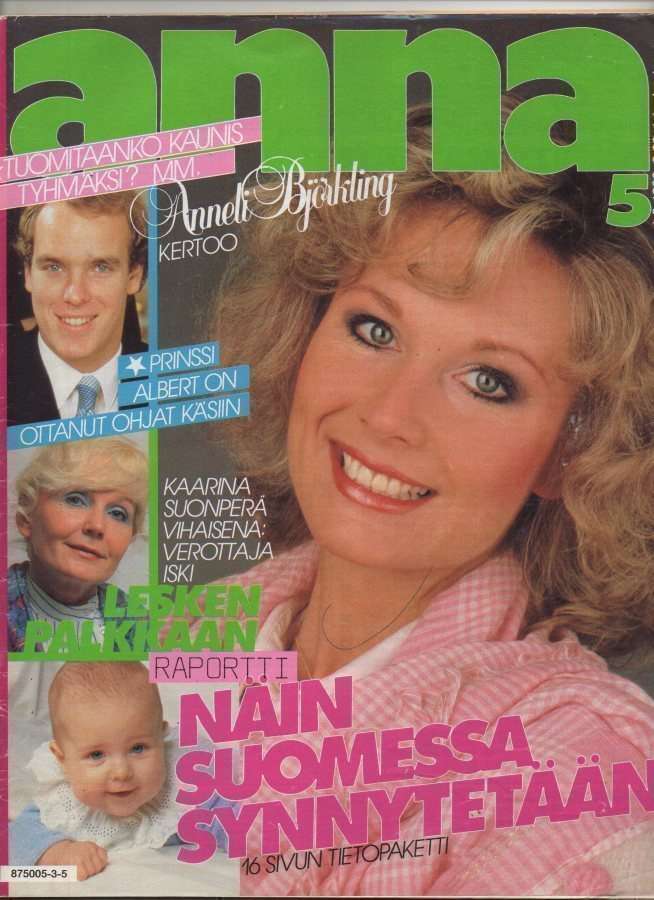 Anna n:o 5 1983 Anneli Björkling. Karin Kihlman.  Annakka.