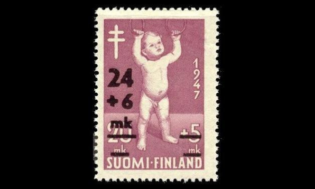355I ** Tuberkuloosi päällep. 24+6mk (1948)