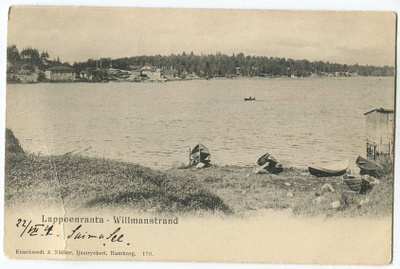 Lappeenranta Rantamaisema, päivätty 1904