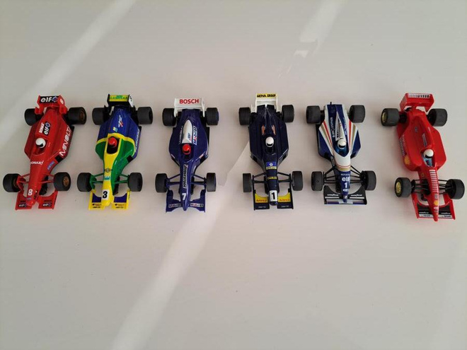 Scalextric Classic F1-rata-autot (6 kpl)
