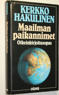 Kerkko Hakulinen : Maailman paikannimet : oikeinkirjoitus...
