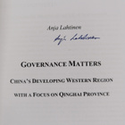 Anja Lahtinen : Governance Matters : China's Developing W... - pikkukuva 3