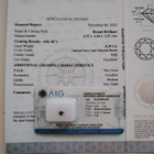 Timantti 0.35 ct - Natural Fancy Light Yellowish Brown - AIG - pikkukuva 3