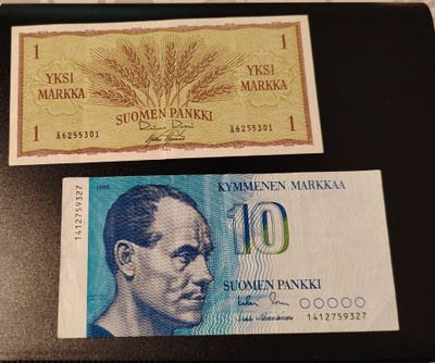 Markka-ajan setelit 4 kpl