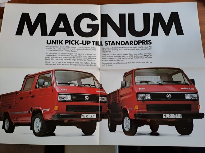 VW Transporter Magnum -esite 80-luvun lopusta