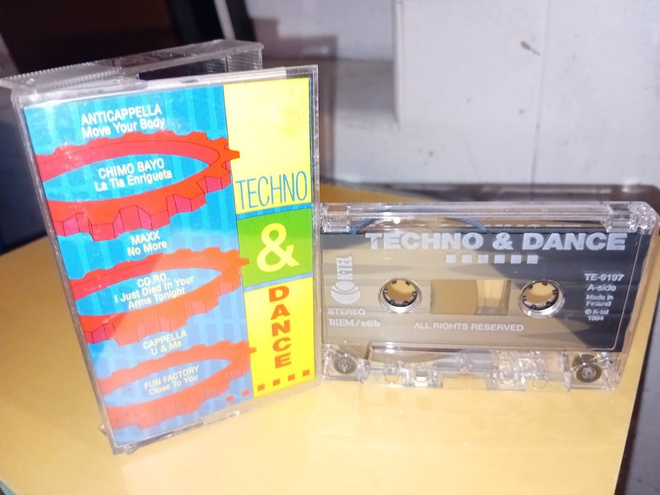 C-kasetti TECHNO & DANCE  ( 1984 K-TEL  ) SIS POSTIKULU