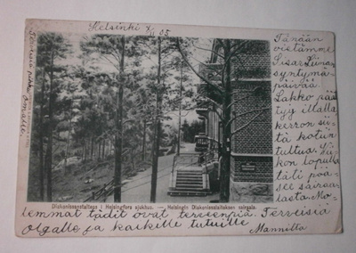 Helsinki, Diakonissalaitoksen sairaala, mv pk, p. 1905