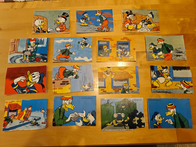 15 kpl Kellogg's-paketista leikattuja Disney-kuvia, 70-luku!