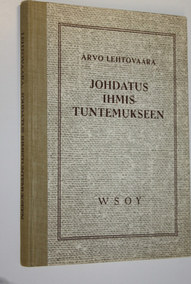 Arvo Lehtovaara : Johdatus ihmistuntemukseen