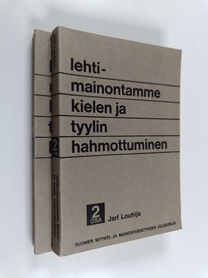 Jarl Louhija : Lehtimainontamme kielen ja tyylin hahmottu...