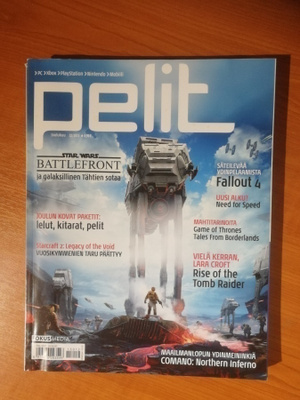 Pelit -lehti Nrot 6-7, 8, 9, 10, 11 ja 12 / 2015