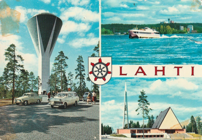 KIRKKOKORTTI - LAHTI - JOUTJÄRVEN KIRKKO - 1