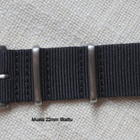 Nato 22mm musta - tikattu - pikkukuva 2