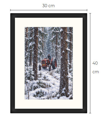Uusi BM Volvo traktori art print 30 cm x 40 cm