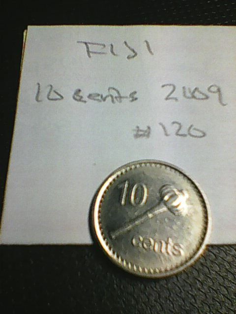 Fiji 10 cents 2009, km#120