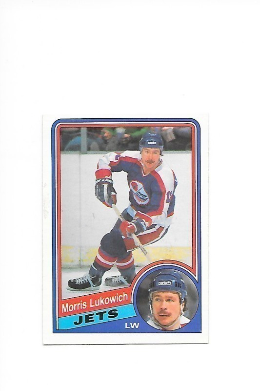 1984-85 OPC #340 Morris Lukowich Winnipeg Jets