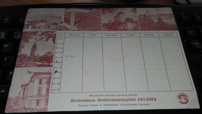 Lukujärjestys Salama 26/7