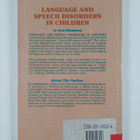 Jon Eisenson : Language and speech disorders in children - pikkukuva 2