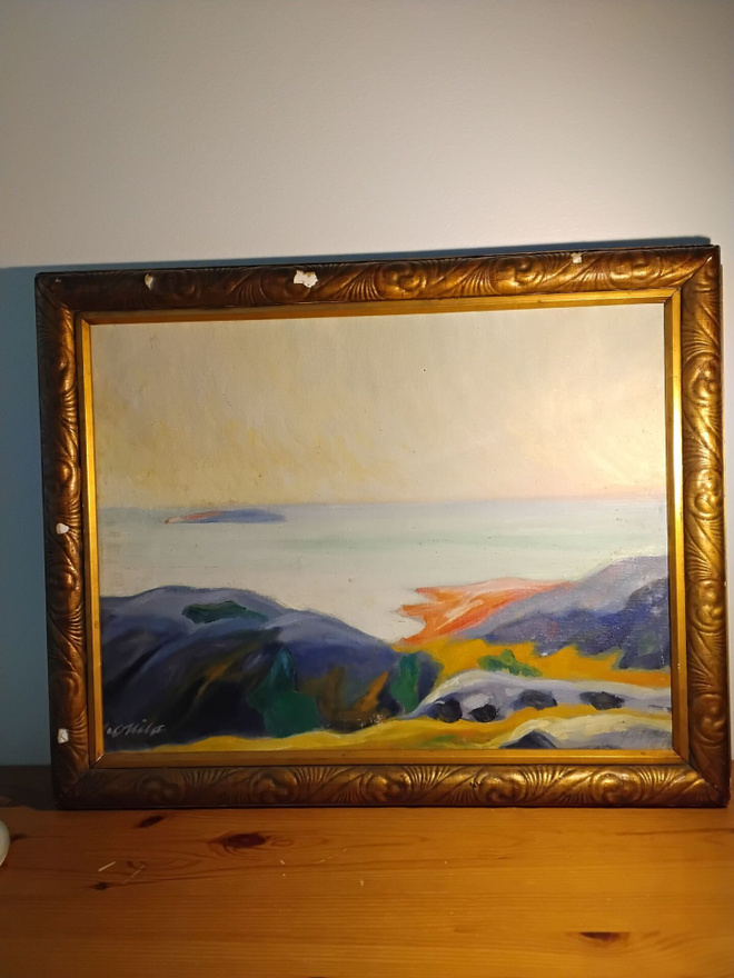 Yrjö Ollila 1910, maisema, öljyä canvasilla