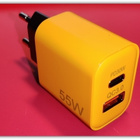 Uusi keltainen 55W pikalaturi & Toockin 1m kaapeli #28884 - pikkukuva 2