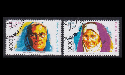 Turkki 3074-5 o Europa kuuluisia naisia (1996)