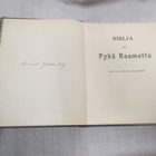 Biblia eli Pyhä Raamattu (1916 ) HYVÄKUNTOINEN ! - pikkukuva 3