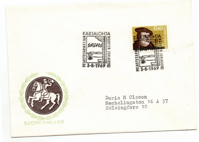 Karjalohja: Pelastusarmeijan leiri (erikoisleima  3.8.1969)