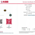Enstatiitti 4.63ct VS1 kirkas läpinäkyvä silkkiä +täysi AIGS - pikkukuva 4