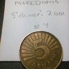 Makedonia 5 denari 2001, km#4 - pikkukuva 1