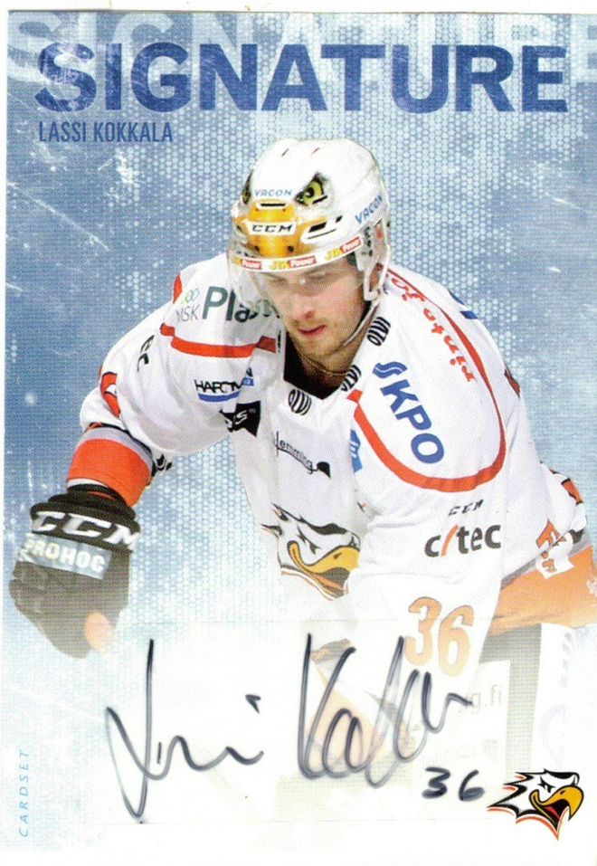 2016-17 Cardset LASSI KOKKALA Sport Signature nimmari