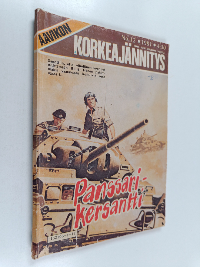 Aavikon Korkeajännitys 12/1981 : Panssarikersantti