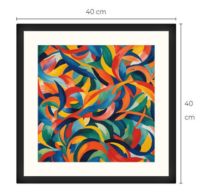 Uusi uniikki abstrakti art print taulu 40 cm x 40 cm